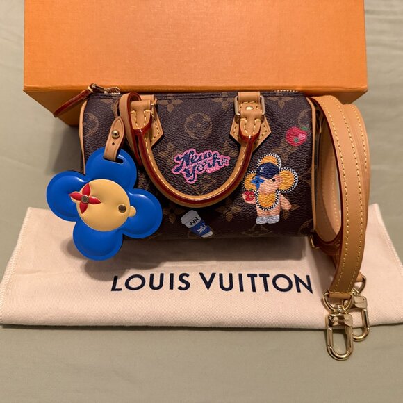 New LOUIS VUITTON  57th Street NYC Nano Speedy Exclusive Limited Edition Bag - Picture 1 of 16